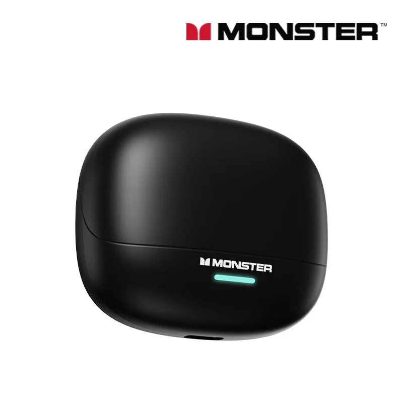 Игровая гарнитура Monster MQT52 TWS, беспроводная Bluetooth 5,4, HIFI, стереозвук, наушники, говорящие наушники с шумоподавлением и микрофоном