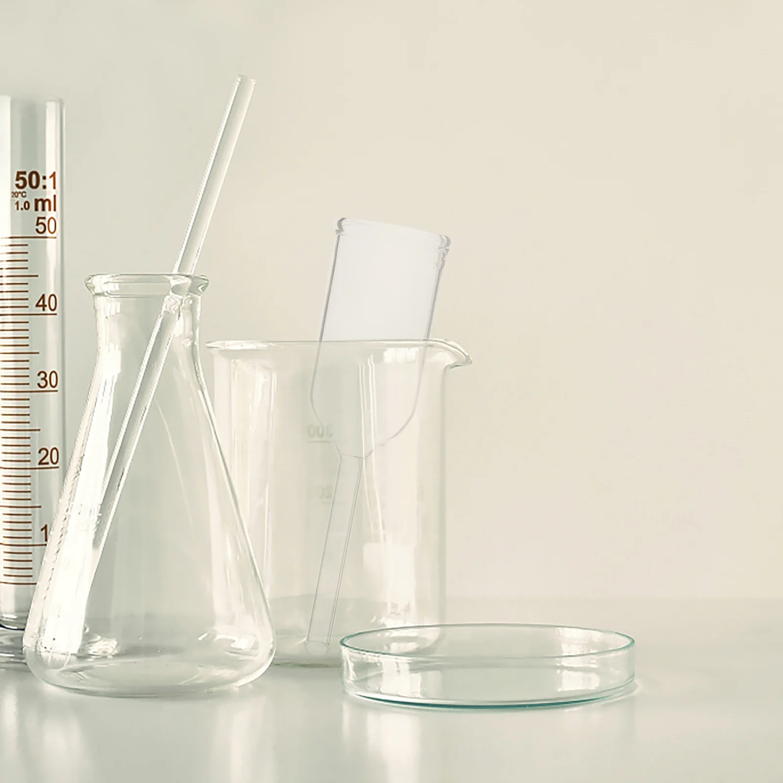 Laboratory Equipment Funnel Scientific Tool Glass Filtration Cylindrical for Students Labs