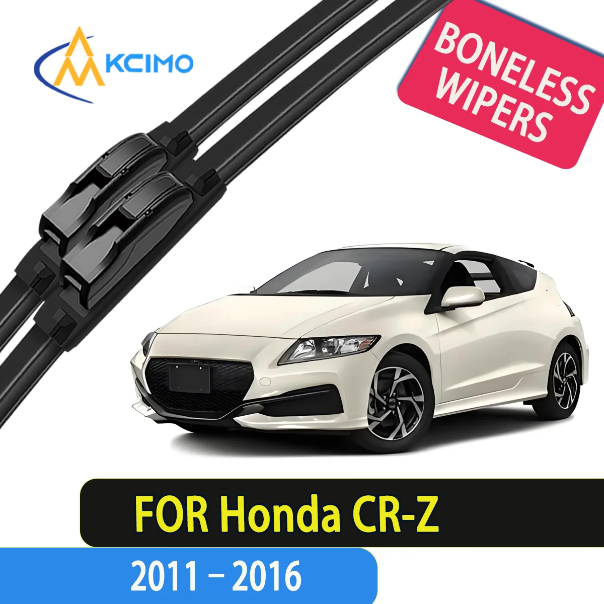 

2pcs Quality Windscreen Silent Black Car Rain Brush Suitable for Honda CR-Z ZF1/ZF2 2011-2016 Front Windshield Window Brush