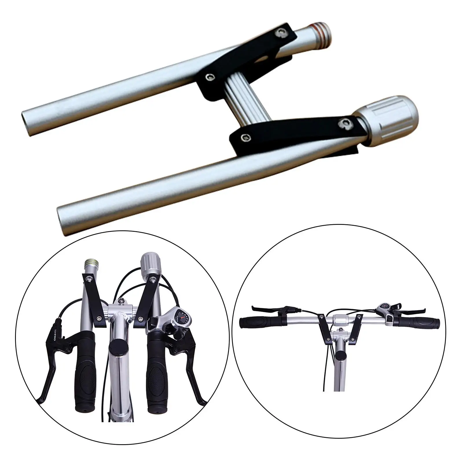 Folding Handlebar Accessories Width 580mm Straight Handle Foldable Handlebar Bike Handlebar Mountain Bike Bars for Bike