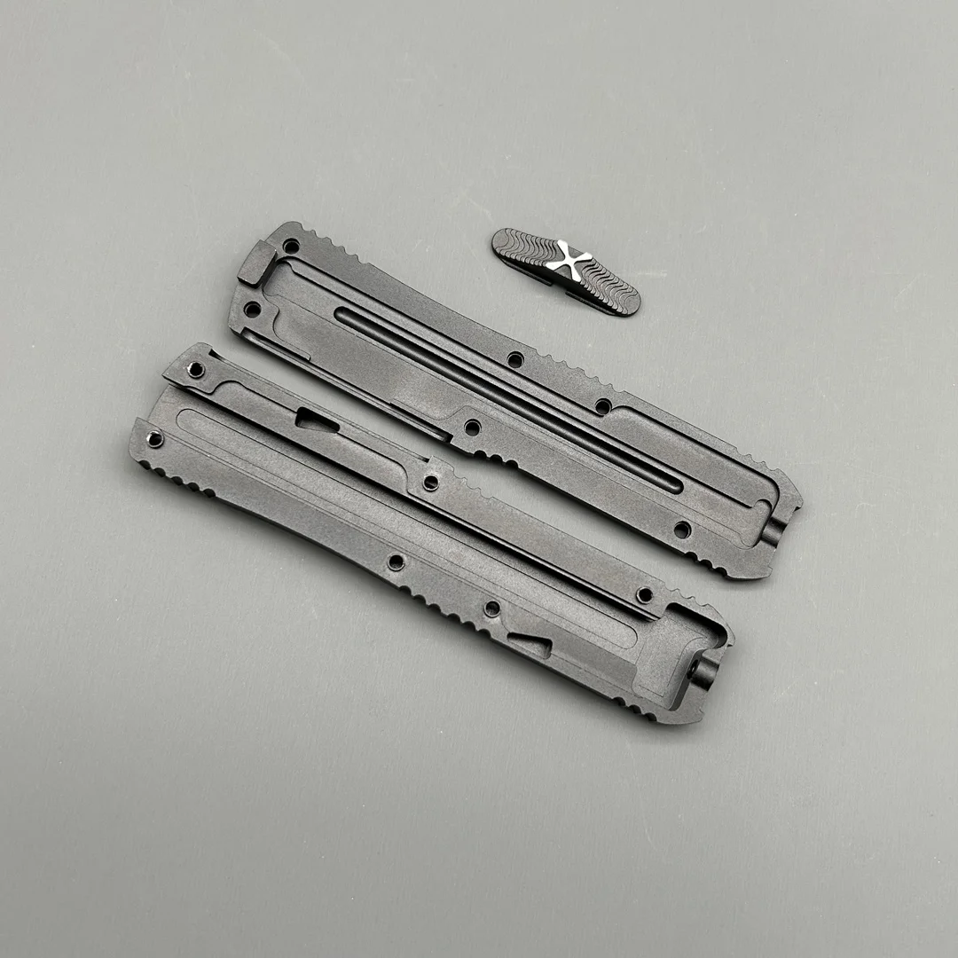 سكين الألومنيوم للطيران باستخدام الحاسب الآلي ، معدات تكتيكية ، البقاء على قيد الحياة ، في الهواء الطلق ، التخييم ، الدفاع ، جيب ، أدوات EDC ، OTF ، MiT ، UTX 85 ، أجزاء سكين #6