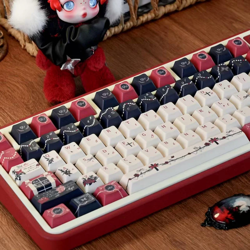 

125 Key Palace Secrets Anime Key cap Five Sides Dye Sublimation PBT Keycaps Cherry Profile for MX Switches Mechanical Keyboard