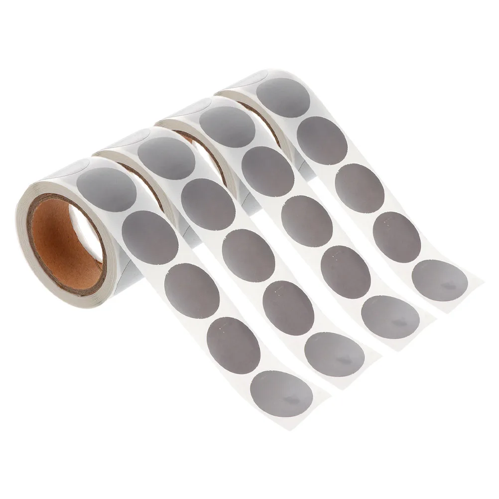 

1200 Pcs Scratch Self-adhesive Paper Small Labels Stickers Motivational off Diy Garage Sale Container Removable