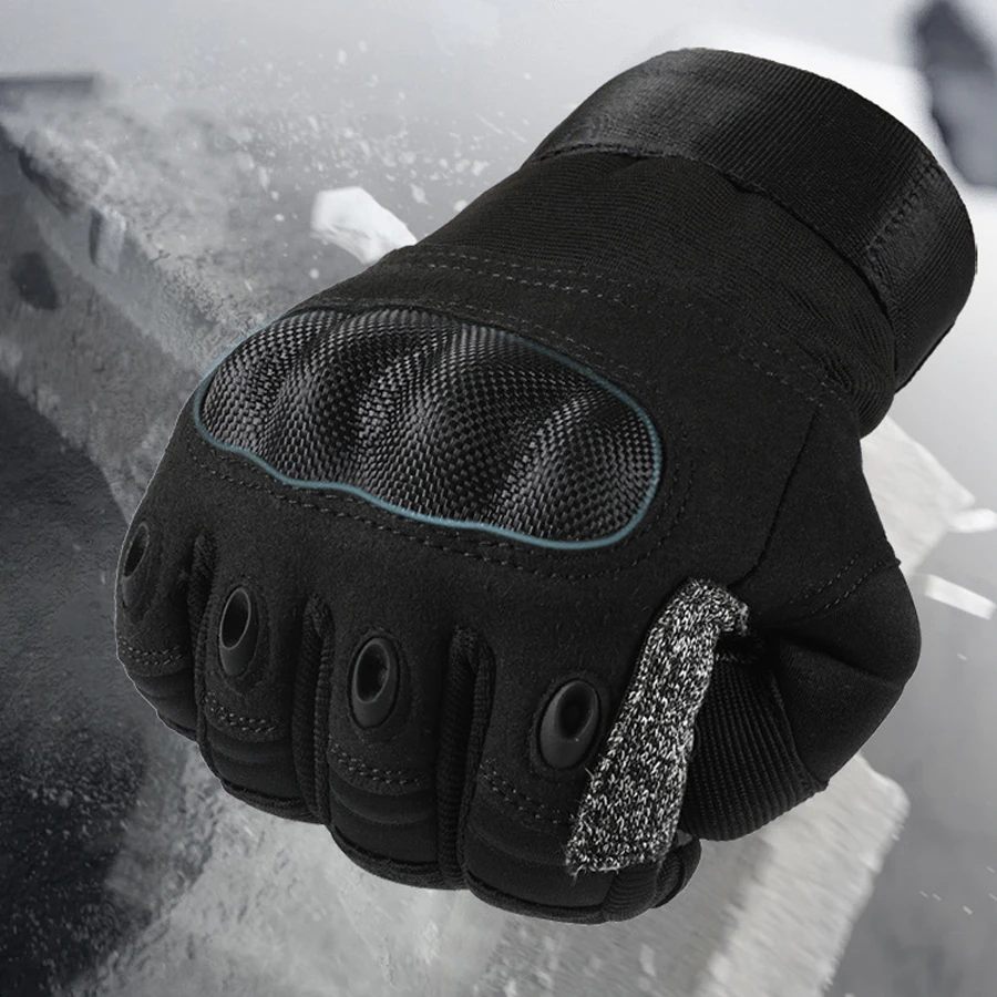 Hard Shell Long Finger Gloves for Men and Women, Outdoor Sports and Fitness Equipment, Weightlifting, Cycling, Mountain Climbing