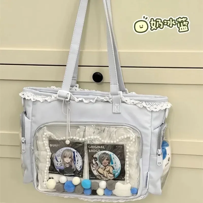 الباليه فتاة كبيرة الشهية Itabag اليابانية ثنائية الأبعاد كتف واحد حقيبة كروسبودي هدية للأصدقاء حقيبة يد نسائية هدية