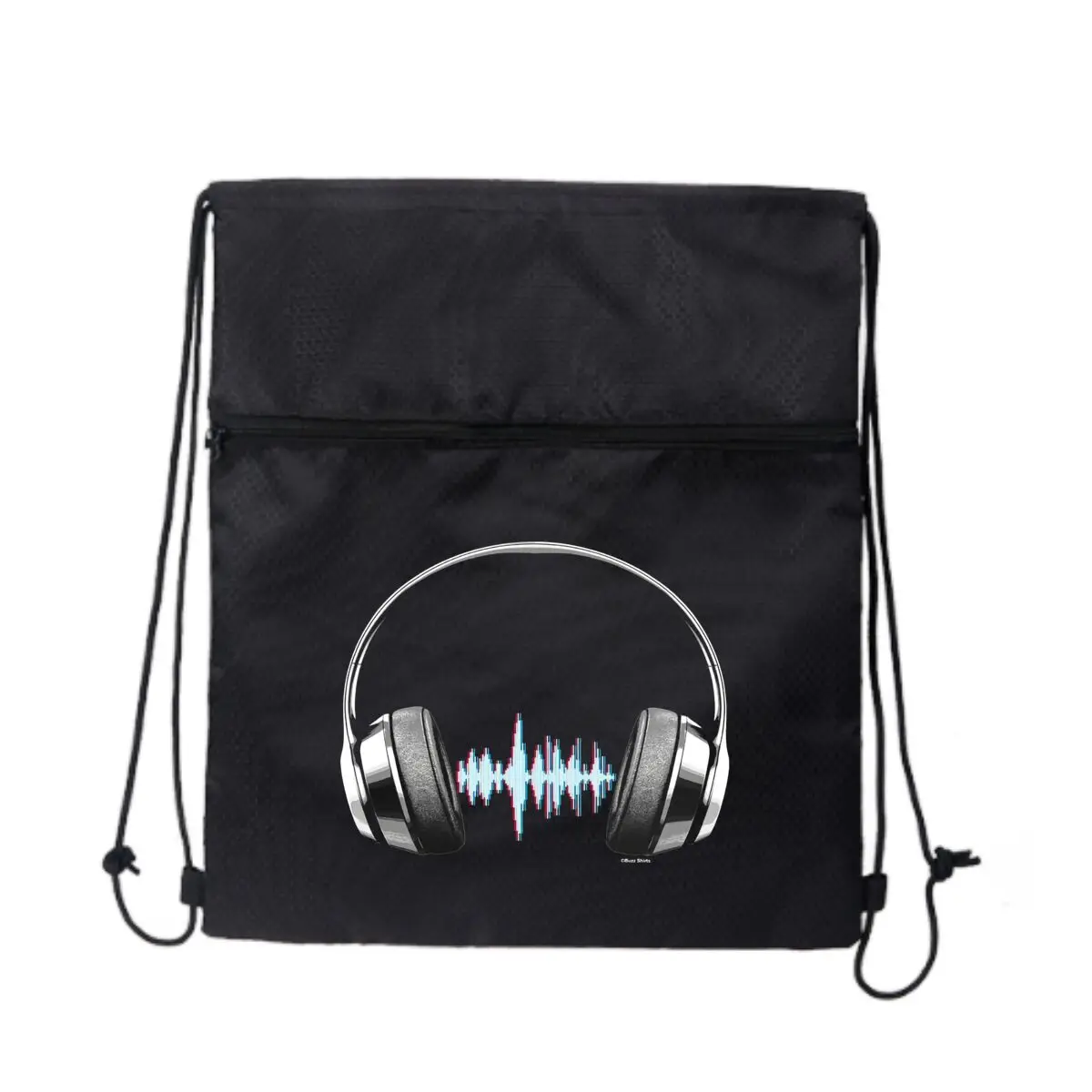 

Наушники и звуковая волна Art Graphic Park Stroll Сумка на молнии на шнурке: вмещает закуски и игрушки