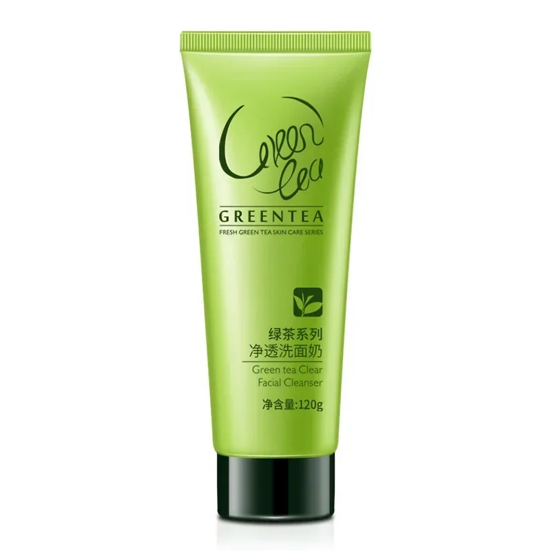 120g Green Tea Facial Cleanser Natural Deep Cleansing Oil-Control Moisturizing Foam Skin Care