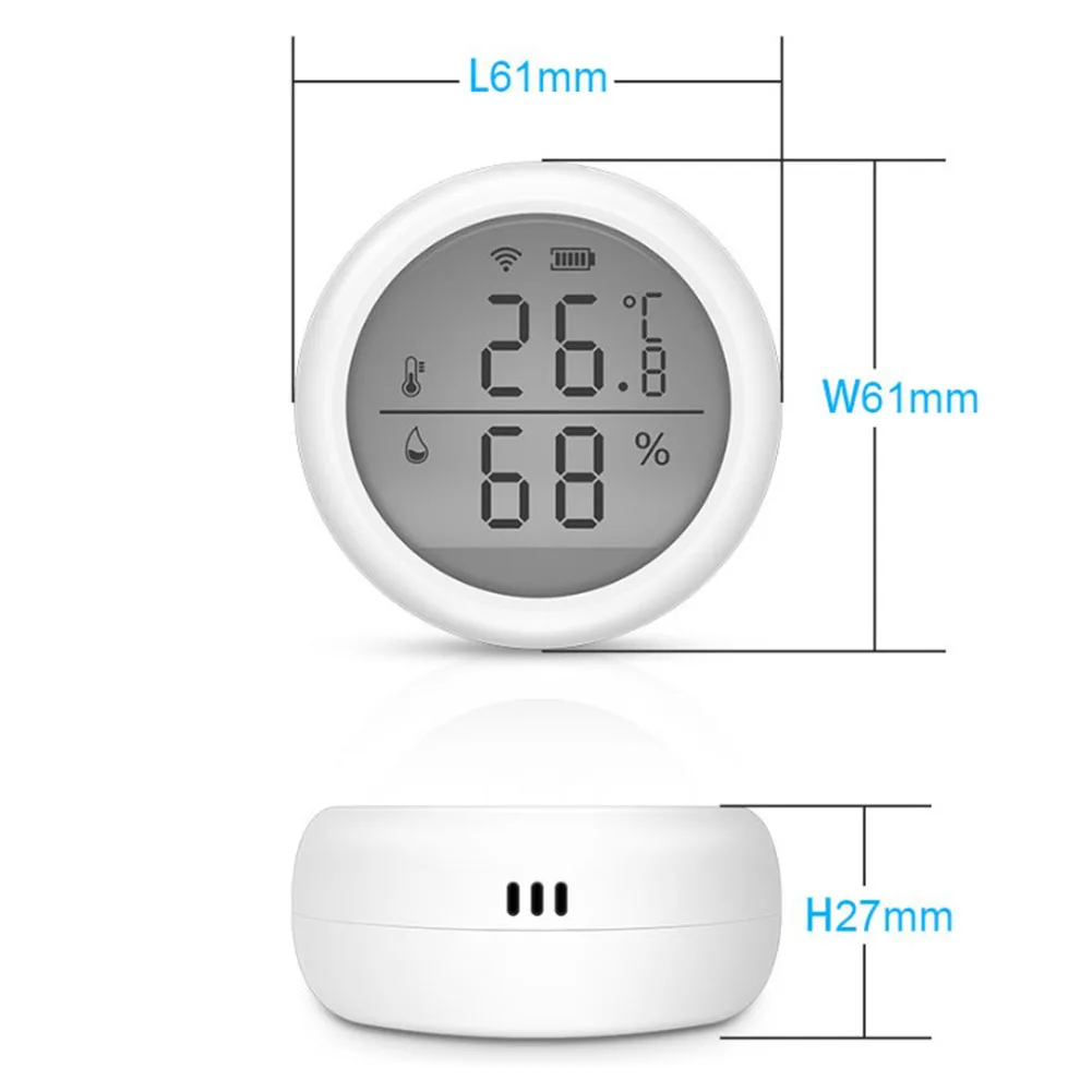 61*61*27mm Temperature For WIFI Temperature And Humidity Sensor Temperature-humidity Detector Home Measurement Accessories