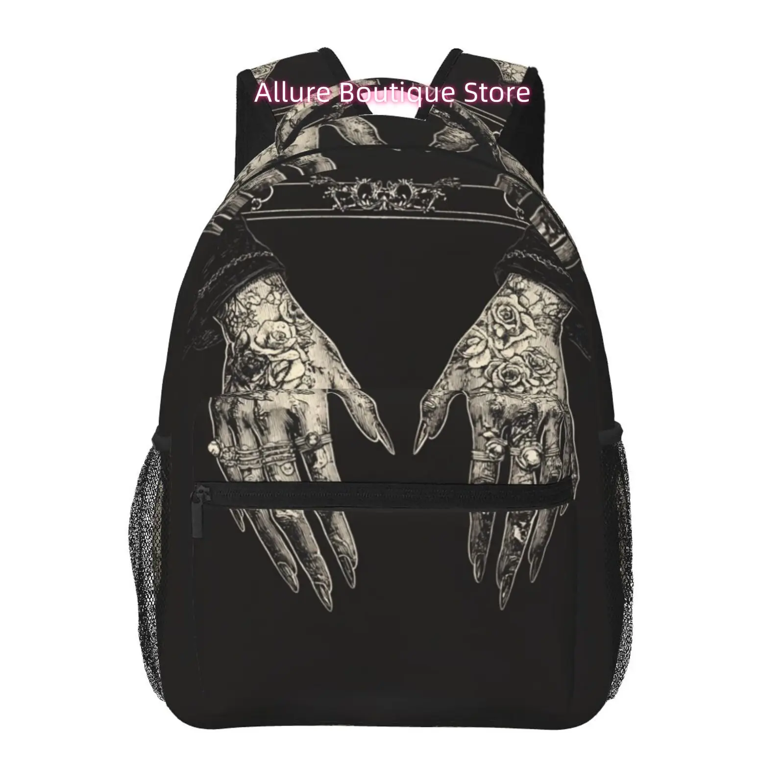 Tattoo Hand Pattern Full Color Printing Backpack, Shoulder Strap Back and Waist Protection Design Backpack, Fashionable Men and