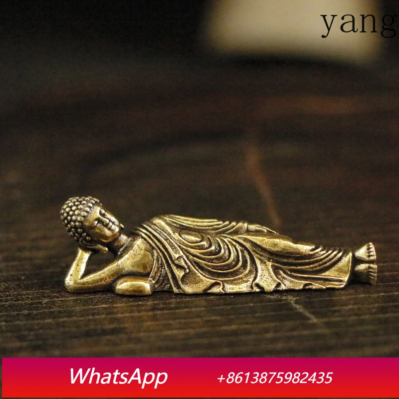 

LTT Brass Sakyamuni Buddha Statue Sakyamuni Buddhist Hall Metal Crafts Ornament