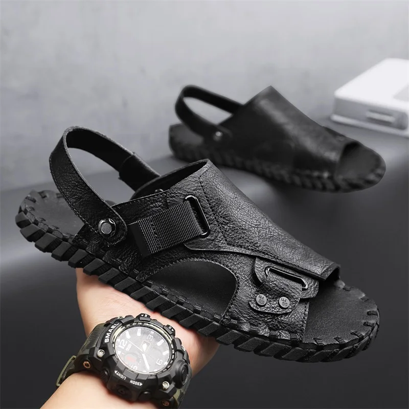 

Men's Sandals Comfortable Casual Outdoor Indoor Lightweight Non-Slip Breathable Summer Quick Drying Sandals for Male