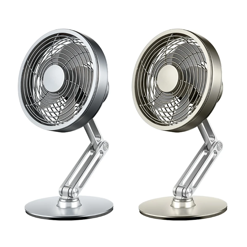

USB Desk Fan 4.6Inch Desktop Fan, Small Metal Cooling Fan 3 Speed 360°Rotatable