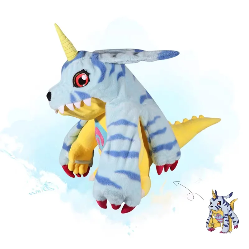 50CM Cartoon Digimon Plushies Gabumon Plush Toy Peluche Big Size Ornament Stuffed Animal Comfortable Soft Doll Holiday Gifts