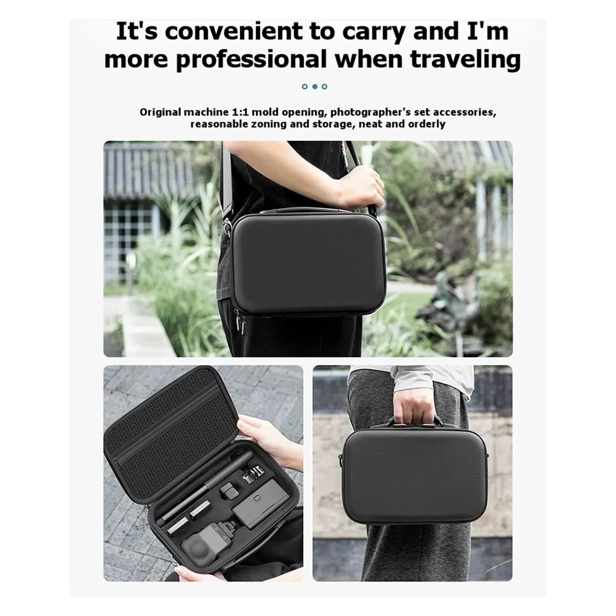 (DT37) Carrying Case for DJI Osmo 360 Action Camera Hard Travel Storage Handbag Protective Box Camera Accessories Bag Organizer