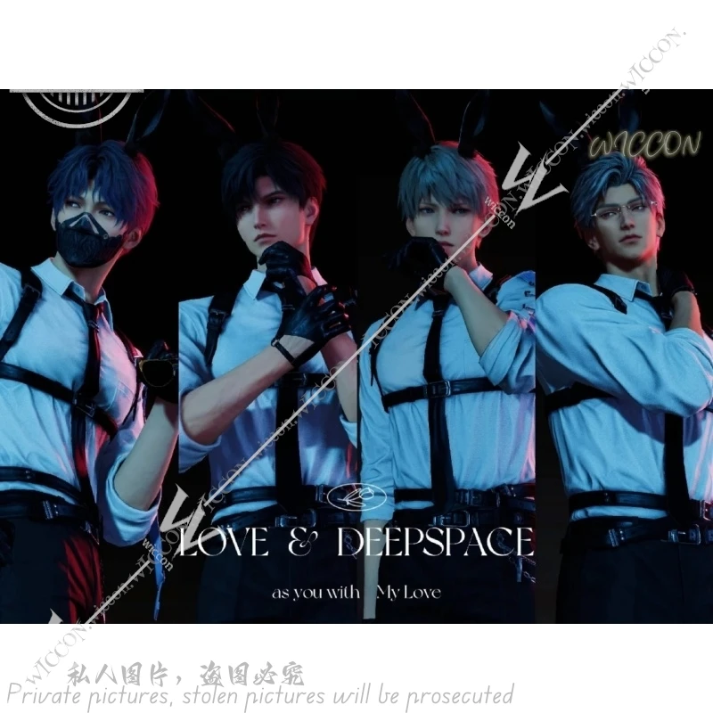 Love And Deep Space Game Cosplay Rafayel Zayne Xavier Sylus Qi Yu Le Shen Shen Xinghui Qin Che Shoulder Strap Waist Chain Belt