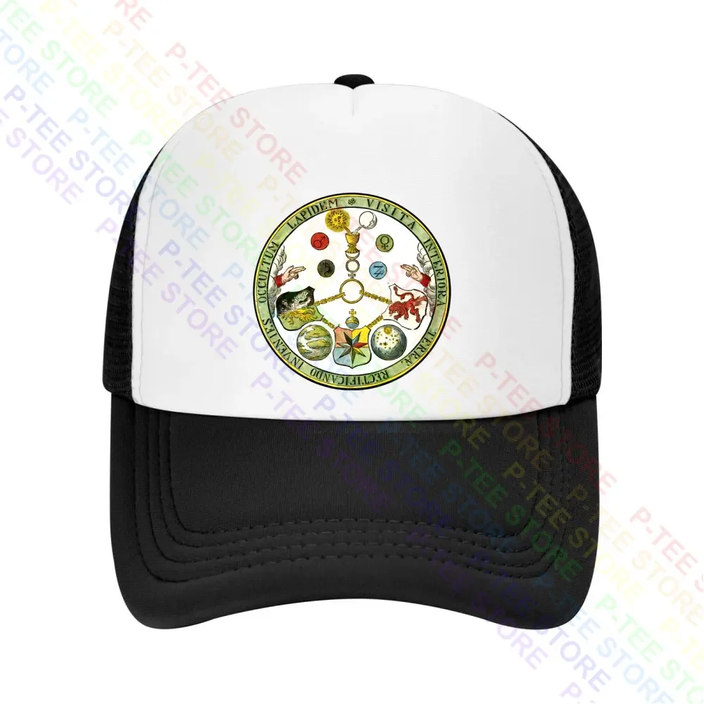 Masonic Esoteric-V.I.T.R.I.O.L. Formula Vitriol Motto-Freemason Symbol Baseball Cap Snapback Caps Knitted Bucket Hat