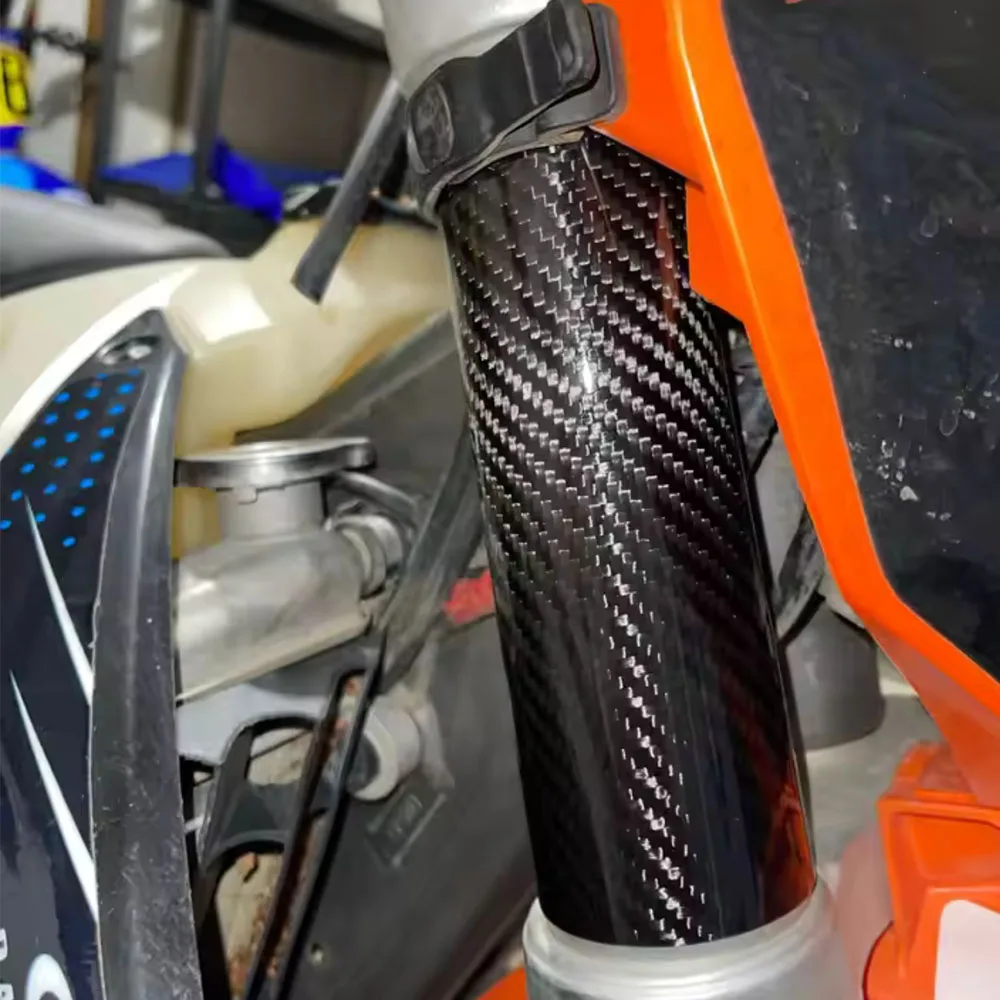 Image of Motorradteile Kohlefaser-Vorderradgabel-Stoßschutz für KTM, KAWASAKI, SUZUKI, HONDA, YAMAHA Universal