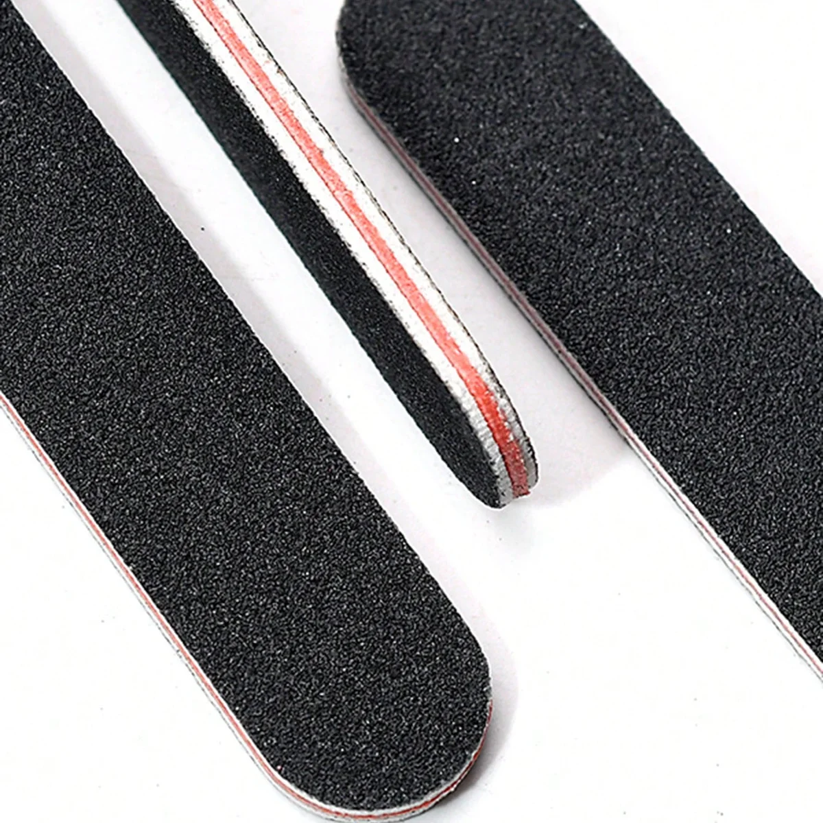 5/10/25pcs Black Nail File, Straight Nail Buffing Block, High Quality Non-Shedding Nail Buffing Block