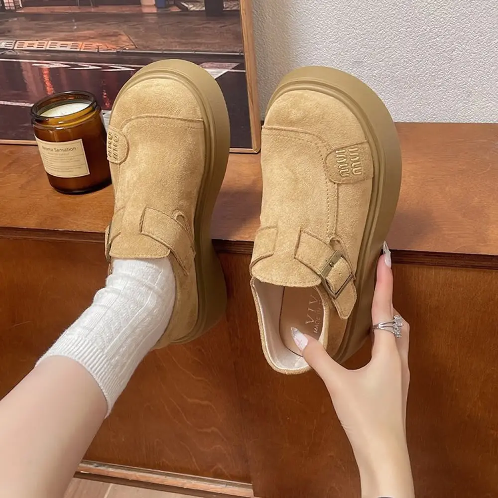 

Retro Women's Birkfoot Flats Thi Bot Casual Lace-Up Lazy Person Loers Spring Autumn Versatile Comfortable Faionable