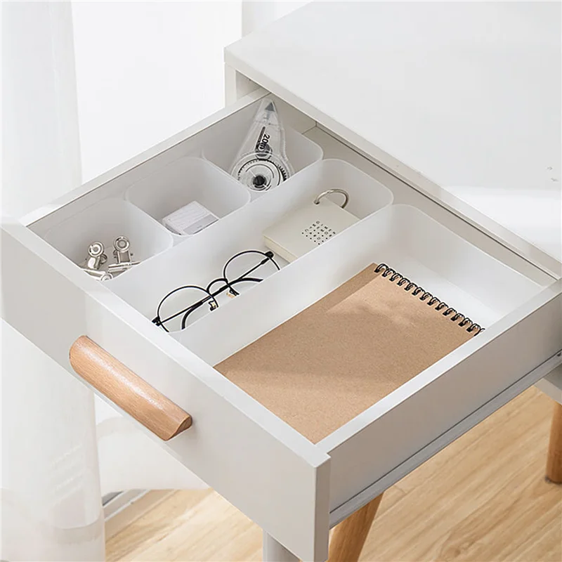 Hot Sale-7 PCS Drawer Organizers PP For Home Office Desk Stationery Storage Box For Kitchen Bathroom Makeup Organizer