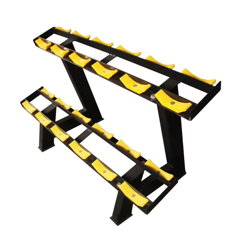 Double Layer Dumbbell Storage Rack Commercial Home Gym Strength Training Gear Thick Steel Sturdy  Fitness Daily Workout