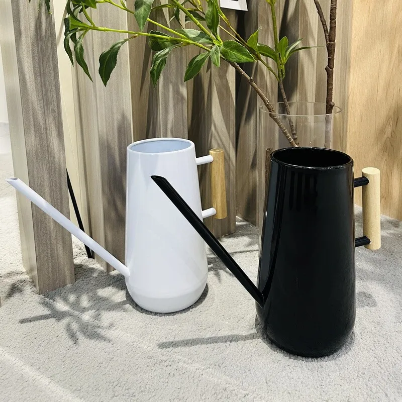 Adjustable Water Output Straight Type Iron Sheet Long Nozzle Watering Can for Flower Reviving Bucket and Green Plant Gardening