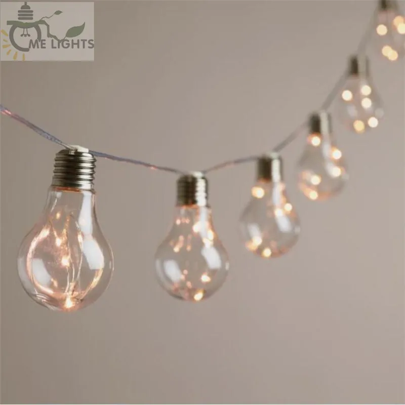 7M 20 Vintage Bulbs LED Garland String Fairy Lights Festoon for Christmas Events Garden Party Xmas Wedding Holiday Decoration