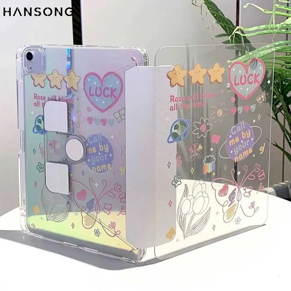 

Новый прозрачный чехол 2025 года для iPad Pro Air 13 11 M3 M2 M4 2025 для iPad 11th A16 12,9 "9 8 7 6 5 4 10 Th Mini 7 6 Cover Pencil