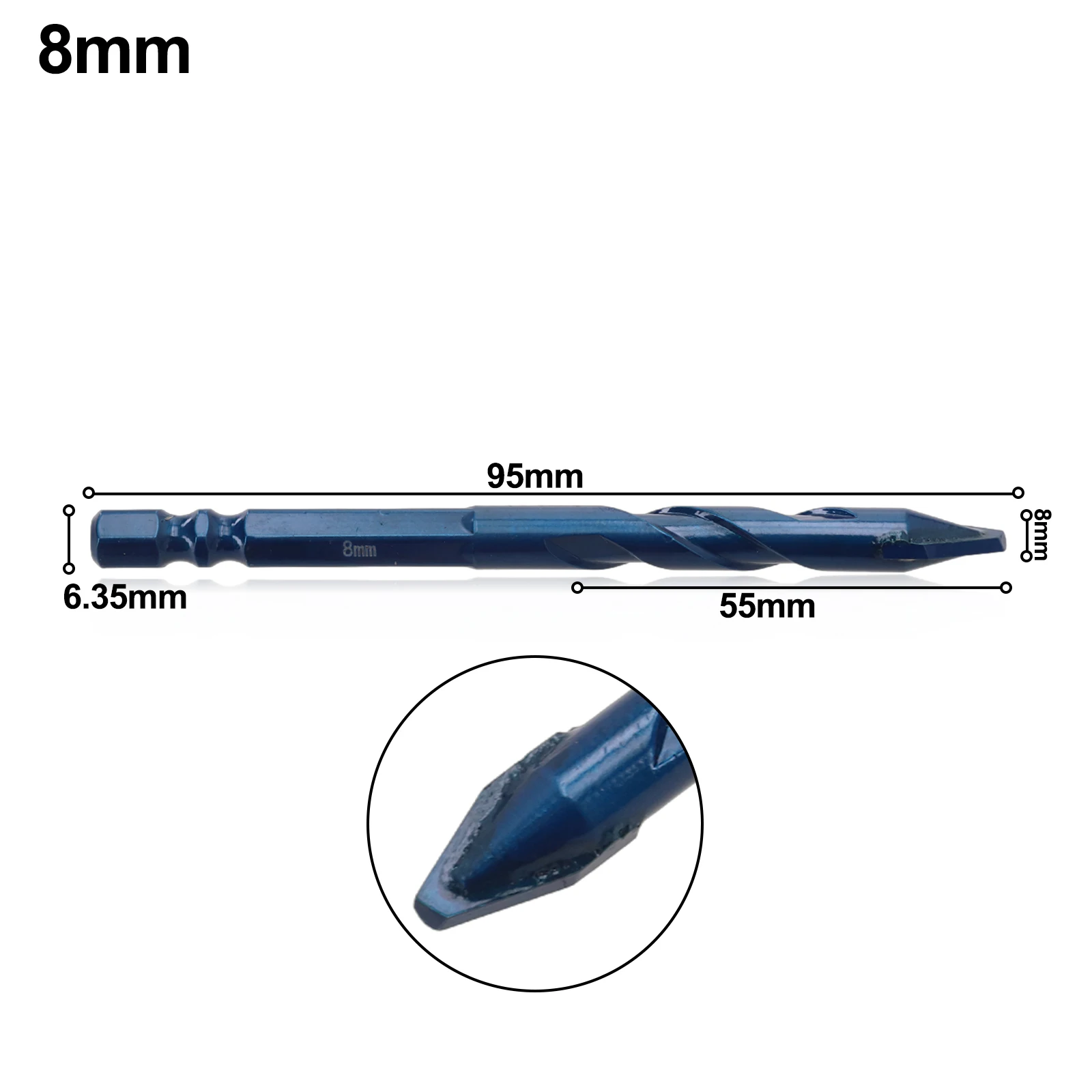 Blue Color Construction Wall Glass Wood Metal Drill Drill Bits Set Brand New Unused High Quality Material For Wood