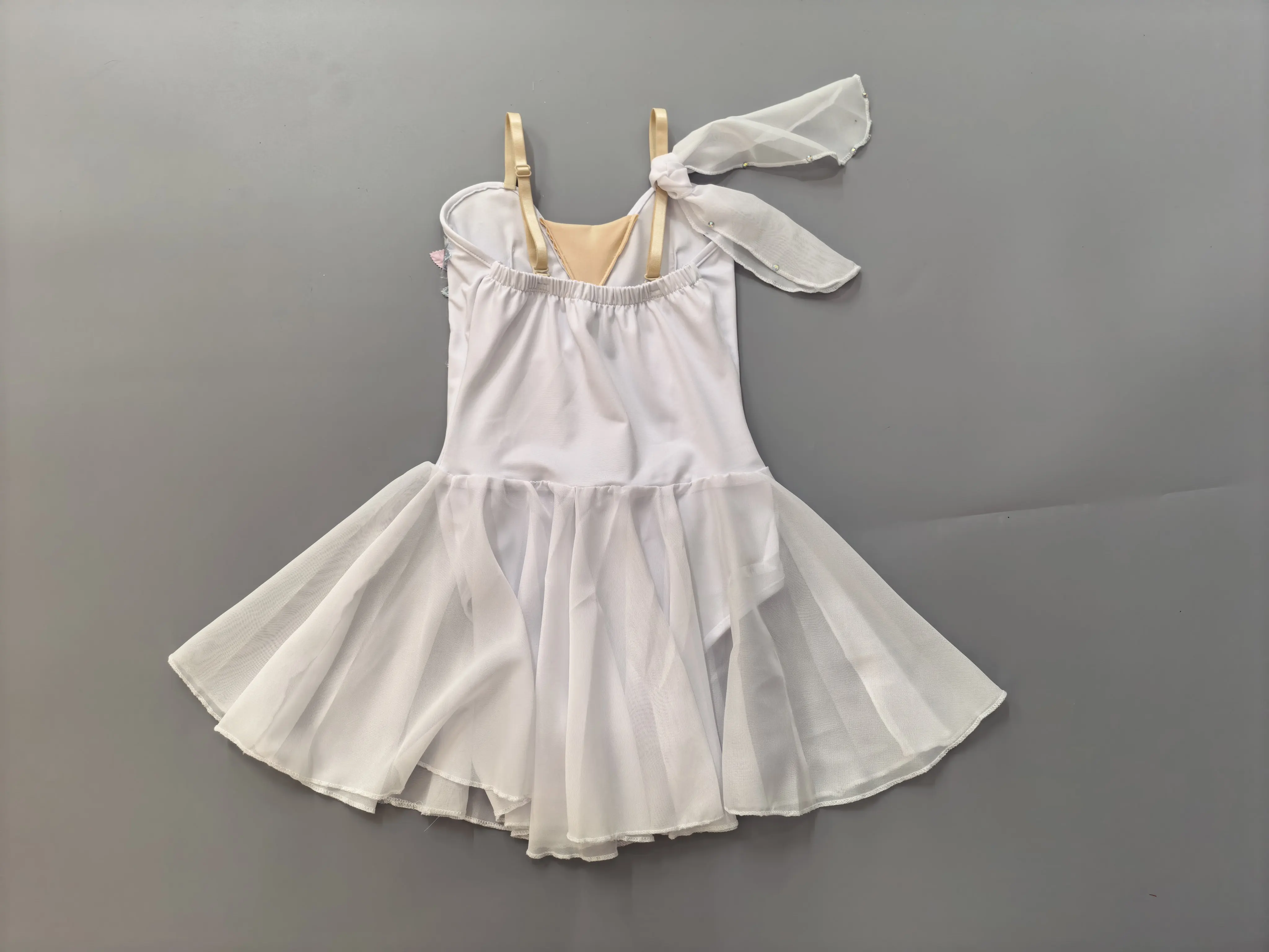 White Cupid Ballet Skirts Performance Girls Women Romantic Lyrical Modern Dance Costume Ballet Tutu Dress Ballerina Leotard