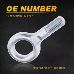 1PC Car Tow Hook For Citroen Relay Peugeot Boxer Fiat Ducato Short Towing Eye Recovery Hook 2006