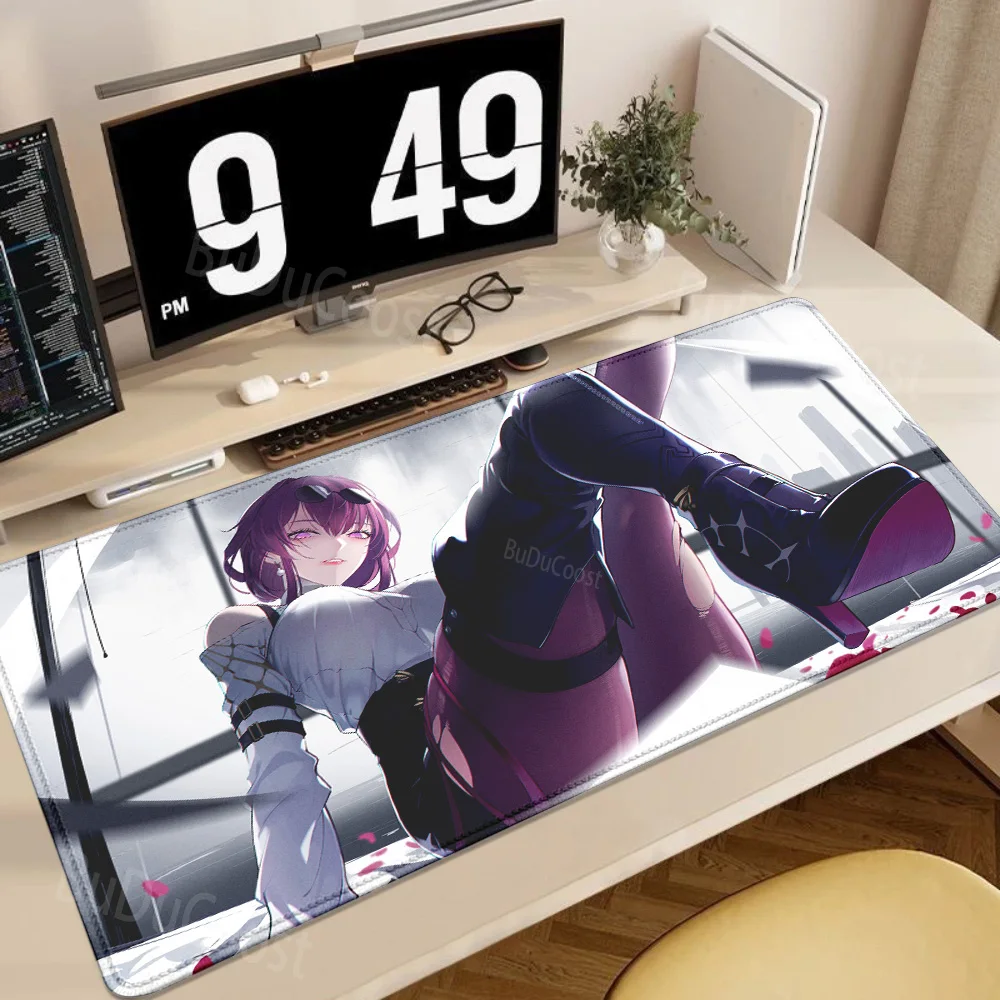 

HD Honkai Kafka keyboard Accessories Mouse Pad Rubber Mouse Pad Super Big Large Edge XXL Stand Lock Desk Hentai Mouse Pad Mat