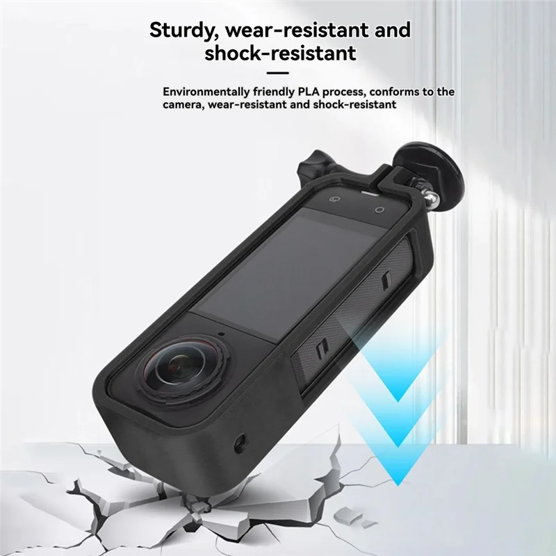 ABFM-For Insta360 X5 Camera Protective Case Anti-Scratch Anti-Fall Expansion Frame Vertical Shooting Bracket Accessories