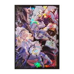 63x90mm 60 sztuk holograficzne koszulki na karty YUGIOH koszulki na karty ilustracja Anime Protector okładka na karty do gier planszowych karty kolekcjonerskie