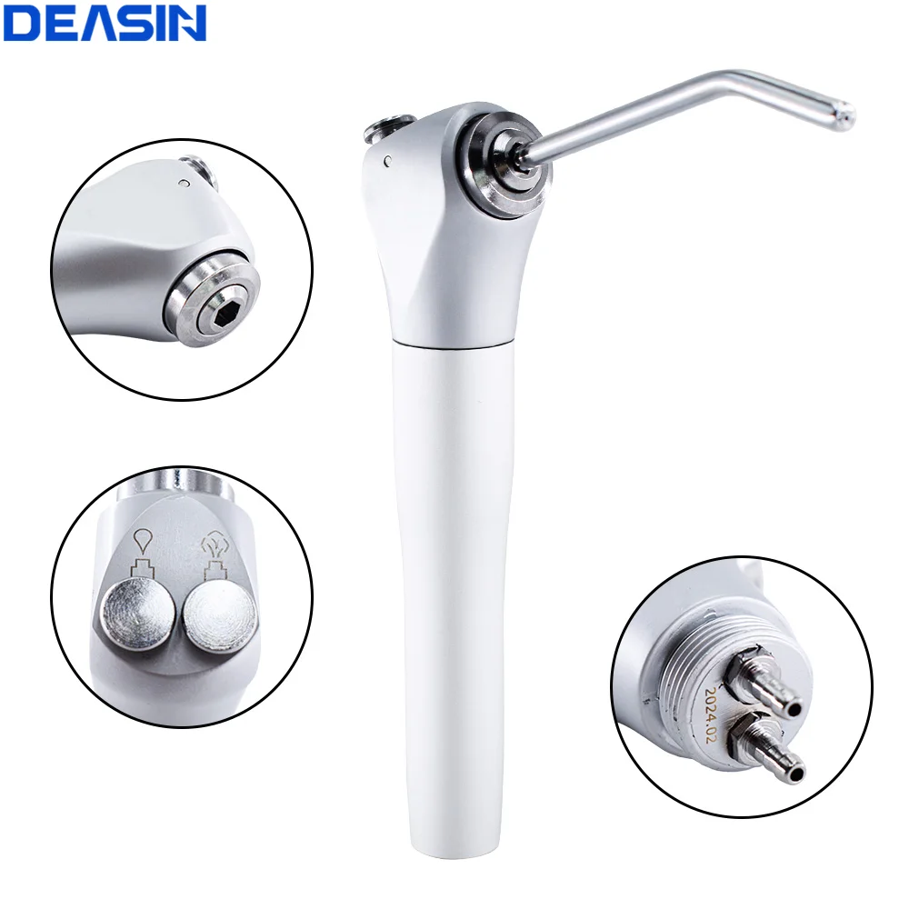DEASIN Dental 3 Way Triple Spray Handpiece Air Water Syringe Dental Chair Set Unit for Dentist Equipment