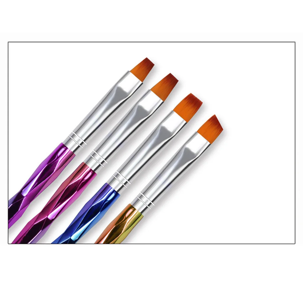 

10Pcs Electroplating Nail Art Brush Set Professional Grade Manicure Tools Smooth Stroke Performance Ideal for Beginners and