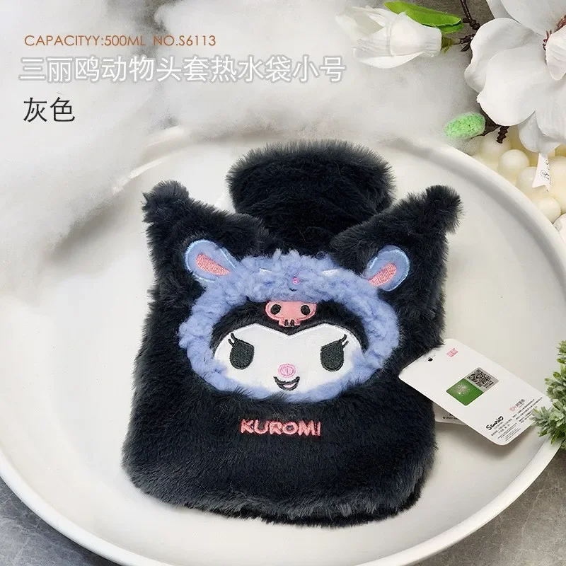 Sanrio Plush Hand Warmers Hello Kitty Kuromi Cinnamoroll Handwarmer Girls Anime Warm Hot-water Bags Winter Accessory Kids Gift