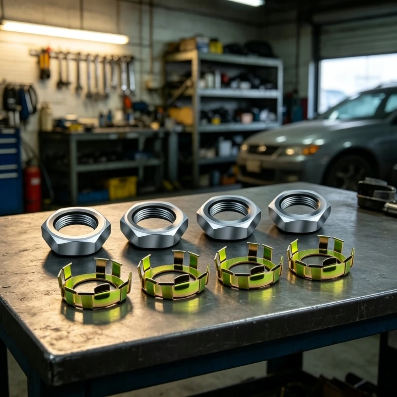 Trailer Wheel Service Parts with Threaded and Tabbed Retainers 6-191 6-190