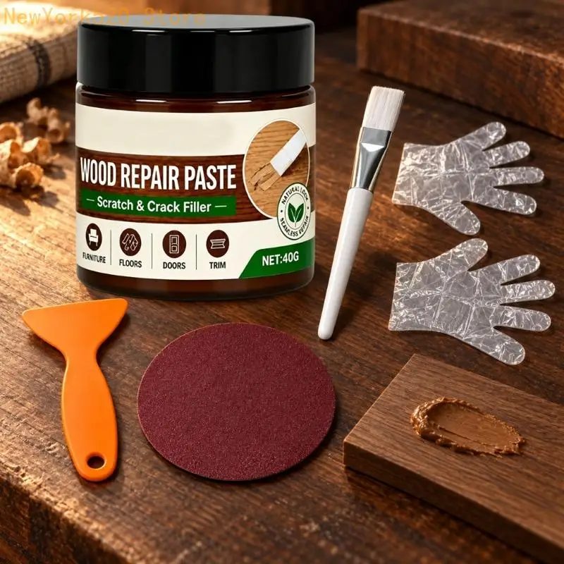 Floor Repair Pastes Professional for Cracks, Scratches, and Shallow Dents N84C