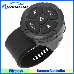 Car Steering Wheel Control Button 5key Bluetooth-compatible Wireless Remote Controller for Car Radio Music Player Android Switch