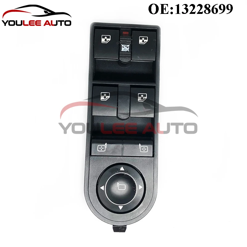 

New 13228699 13215153 13228877 Electric Power Window Master Control Switch For Opel Astra H Vauxhall Astra Zafira Auto Parts