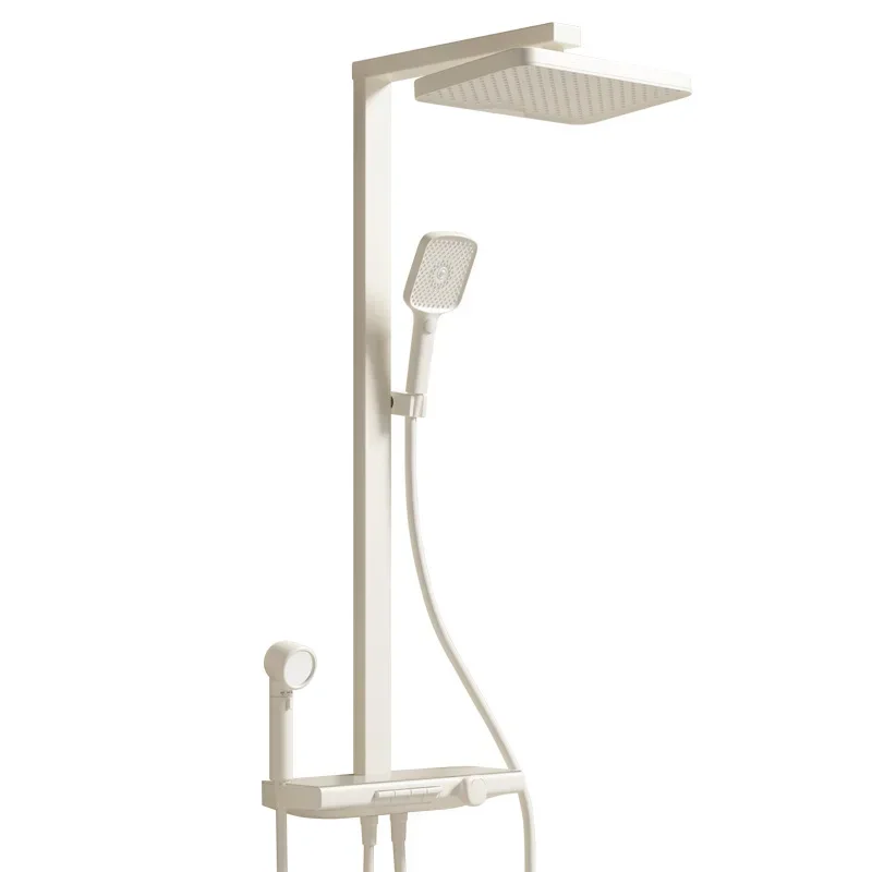 

Filter beauty cream wind digital display hot and cold pressurized shower full copper piano keys children's shower set