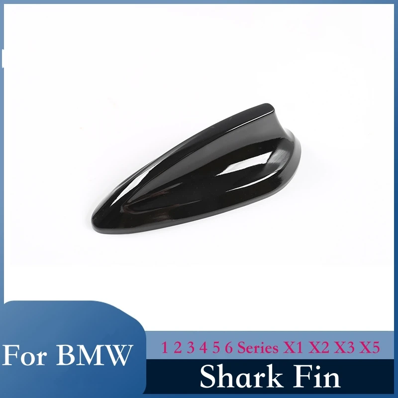 Suitable for BMW 1 Series 2 Series 3 Series 4 Series 5 Series 6 Series X1 X2 X3 X5 Shark Fin Antenna Bright Black Carbon Fiber