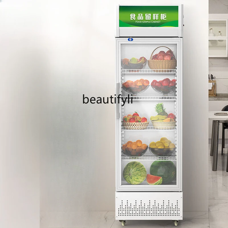 

Food sample cabinet Commercial fruit and vegetable refrigerated Refrigerator single door display cabinet Fresh-keeping cabinet