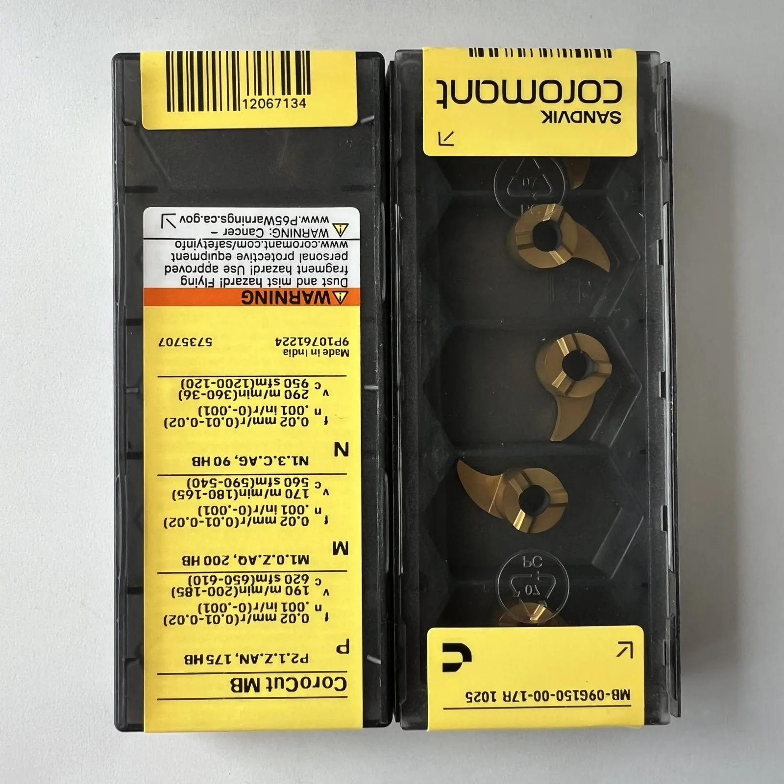 

SANDVIK / MB-09G150-00-17R 1025 / Original Swedish hard alloy blade 5 Pcs