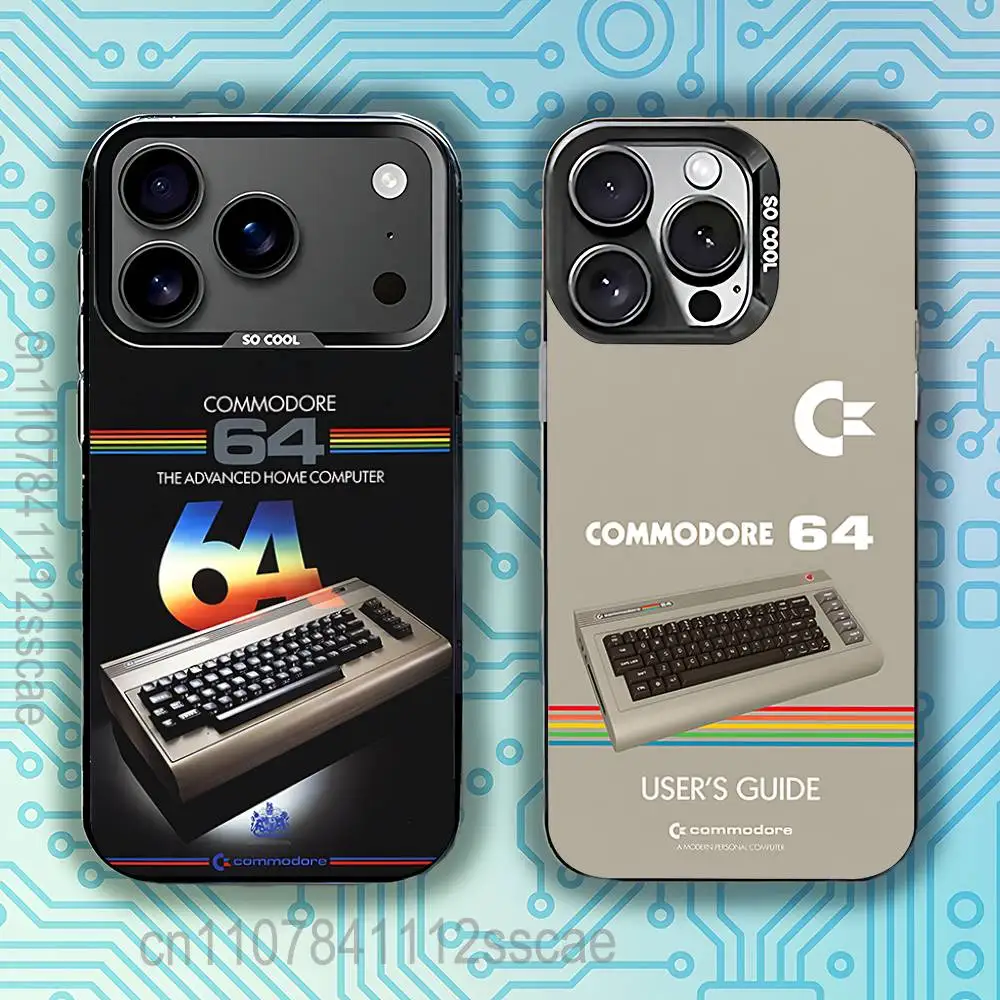 

C-Commodore 64 Black Phone Case Compatible with iPhone 17 16 15 14 13 12 11, Pro, Max, Plus, E, Air, Mini