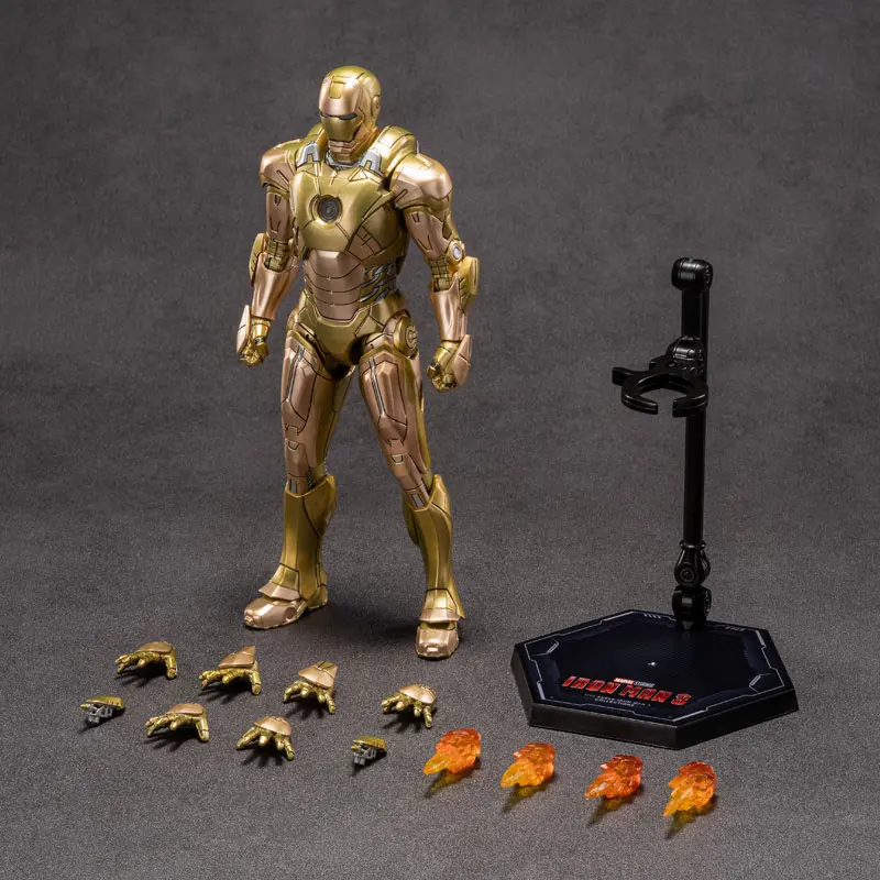 Zd Toys Железный человек 3 Mark21 Фигурка масштаба 1/10 Коллекционный орнамент Изысканное произведение искусства для любителей кино и коллекционеров