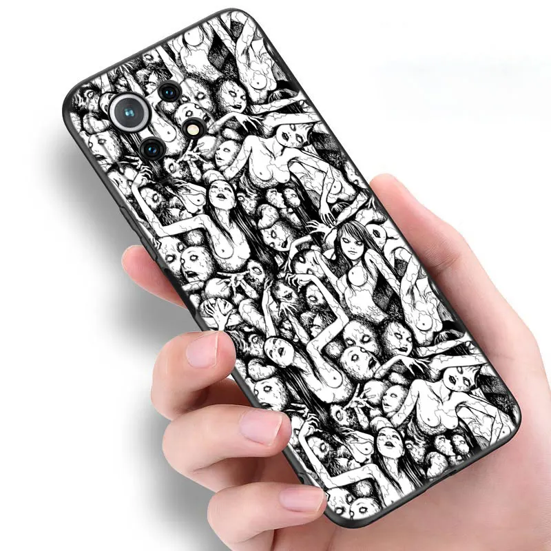 Horror Comic Junji ito Tomie Tees Black Case For Xiaomi 13T 12T Pro 12 11 Lite NE 11T Pro Redmi 12 A1 A2 Plus 10A 10C 9A 9T 9C image 4