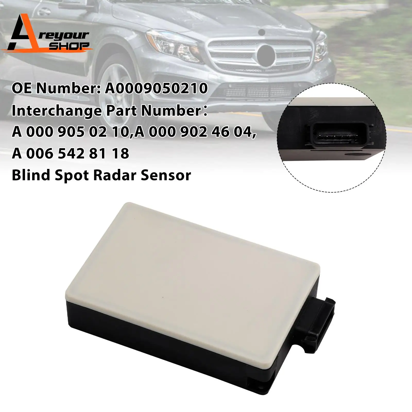 Dodehoekradarsensor A0009050210 voor Mercedes GLC CLA GLE GLS 2015 2016 2017 2018