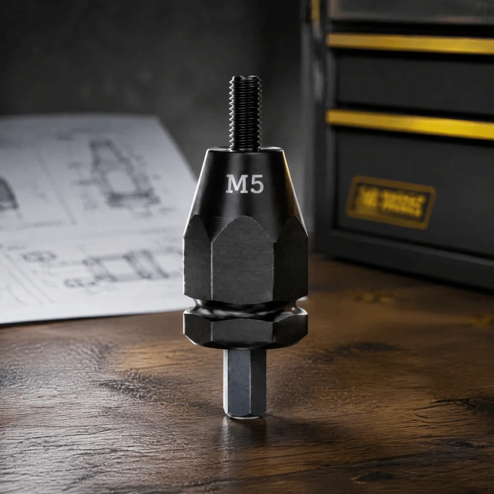 Piston Nut Riveter Pneumatic Rivet Nut Gun Pneumatic Pull Setter Air Rivets Nut Gun Self-Locking Rivet Nut Head